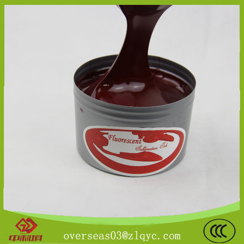 Fluorescent sublimation ink for litho printing