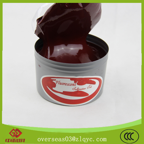 Sublimation offset fluorescent ink